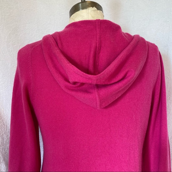 Lord&Taylor S/M hot pink zip front sweater - Picture 5 of 8